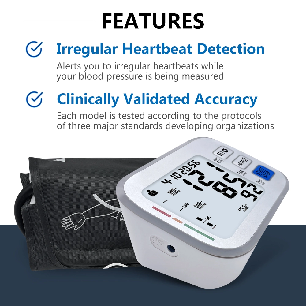Medical Device LCD Digital Bp Monitor Sphygmomanometer Bluetooth Imt Blood Pressure Monitor