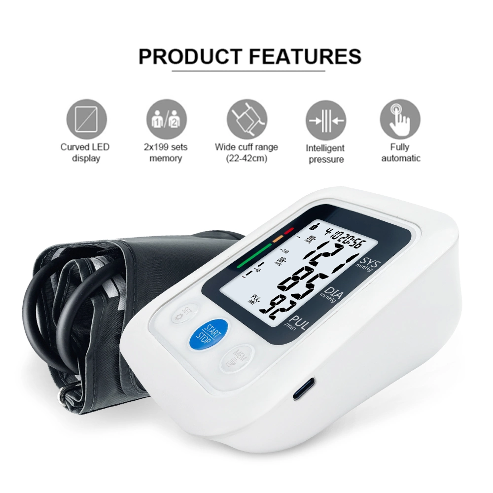 SKD Digital Blood Pressure Monitor LCD Bluetooth Sphygmomanometer Bp Monitor