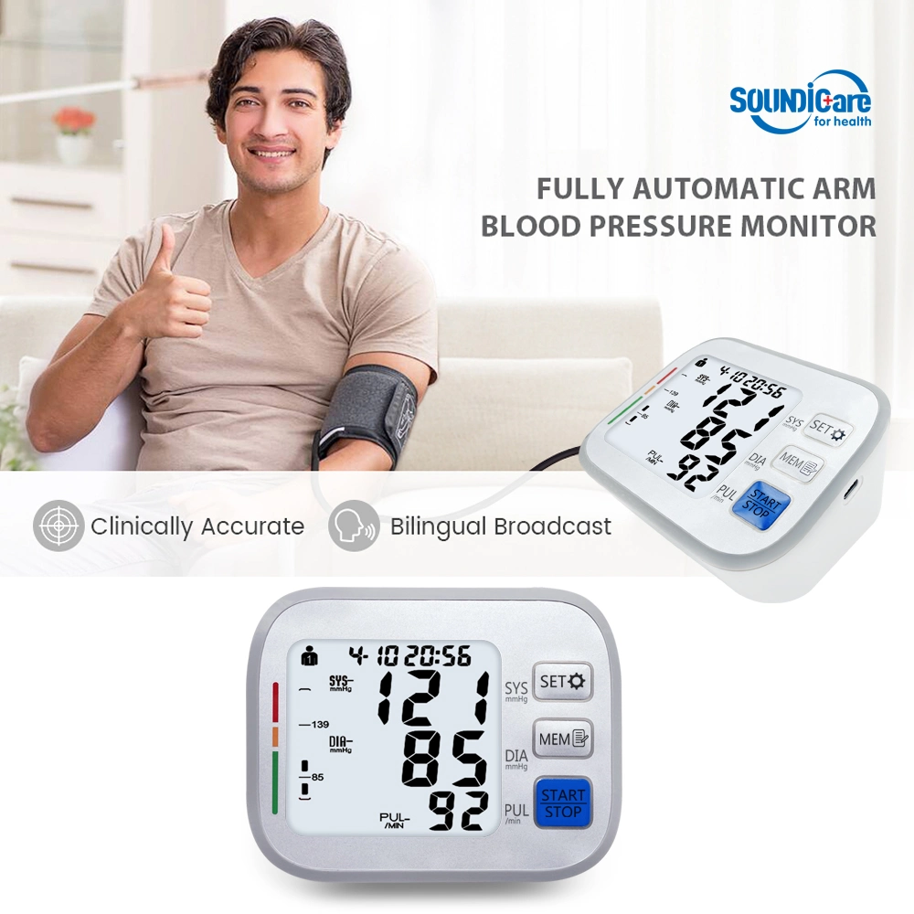 Medical Device LCD Digital Bp Monitor Sphygmomanometer Bluetooth Imt Blood Pressure Monitor