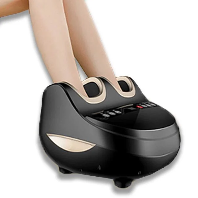 Home Use 4D Airbag Wrapped Multi Function Foot SPA Massage Electric Button Control Heat Compress Vibrating Shiatsu Foot Massager