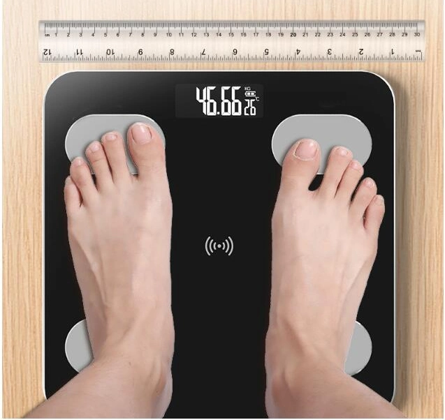 0-180kgs Simei Brand APP Bluetooth Body Fat Scale for Bathroom Weight Fat/Body Scale/Customized Weighing Scale