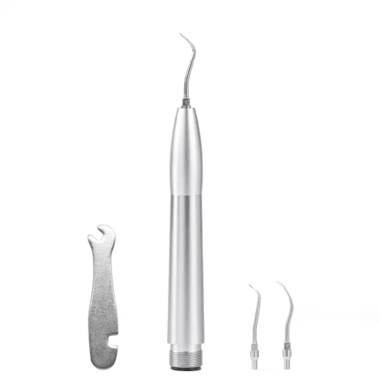 Dental Air Scaler Handpiece 2or4 Holes Tooth Cleaner with Sj1/Sj2/Sj3 Tips