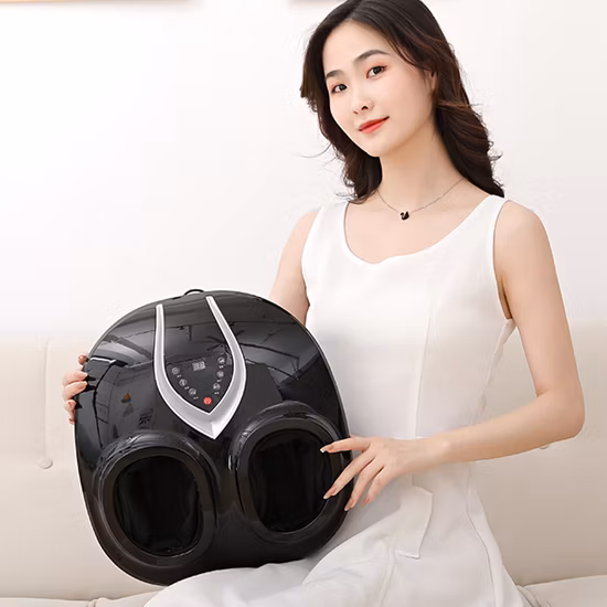 Ningde Crius Electric Shiatsu Roller 4D Leg Calf Air Pressure Far Infrared Heating SPA Bath Foot Massager